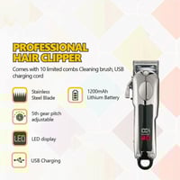 ماكينة قص الشعر DENX DX1355 مع بطارية بسعة 1200 مل...