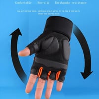 قفازات يد بتصميم نصف اصبع لمختلف الأنشطة الرياضية