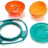 وعاء طعام سحري جيروسكوب يدور 360 درجة مانع للانسكا...