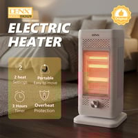 دفاية كهربائية DENX DX2629 قوية 2000 واط بمؤقت وعج...