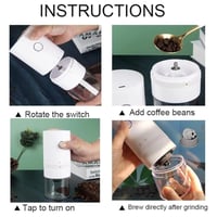 مطحنة قهوة محمولة Primo Plus اللون ابيض