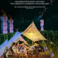 كشاف تخييم DX-788 LED مع أضواء سلسلة ملونة وباور ب...