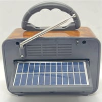 راديو بالطاقة الشمسية DENX DX2435 مع بلوتوث ومصباح...