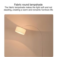 مصباح أرضي مع 3 ألوان إضاءة ورف قابل للتعديل من ال...