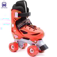 حذاء تزلج 4 عجلات للأطفال قابل للتعديل مع حماية مق...