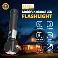 مصباح يدوي LED DENX DX2335 متعدد الوظائف، مقاوم لل...