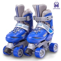 حذاء تزلج 4 عجلات للأطفال قابل للتعديل مع حماية مق...