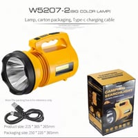 كشاف يدوي W5207-2 مع إضاءة RGB متعددة الألوان مقاو...