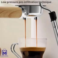 ماكينة تحضير القهوة 2 في 1 DENX DX3417 بضغط 20 بار...