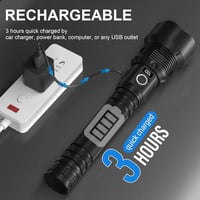 كشاف LED P99 فائق القوة للرحلات والتخييم مقاوم الم...