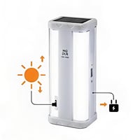 مصباح LED محمول HG-1665 قابل للشحن بقوة 50 واط و10...