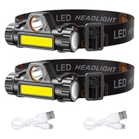 مصباح رأس LED قابل للشحن