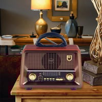 راديو محمول DENX DX2440 مع بلوتوث وUSB وصوت Hi-Fi...