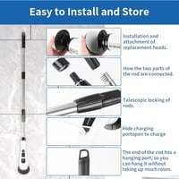 فرشاة تنظيف كهربائية DENX DX3630 متعددة الوظائف 9...