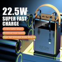 باور بانك بسعة 80000 مللي أمبير مع ثلاثة منافذ USB...