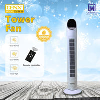 مروحة عمودية DENX DX2619 بـ3 سرعات ودوران 80° وتحك...