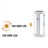 مصباح LED محمول HG-1665 قابل للشحن بقوة 50 واط و10...