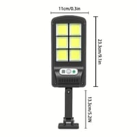 مصباح الطاقة الشمسية COB BK-818-6 مع مستشعر حركة،...