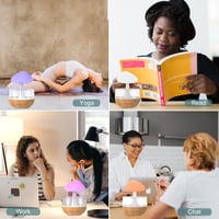 مرطب هواء السحابة الممطرة مع صوت قطرة الماء و7 أضو...