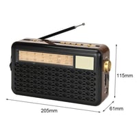 راديو DENX DX2436 بالطاقة الشمسية مع بلوتوث ومصباح...