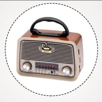 راديو FM/AM/SW مع مشغل موسيقى USB/TF وكشاف إضاءة (...