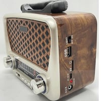 راديو بالطاقة الشمسية DENX DX2435 مع بلوتوث ومصباح...