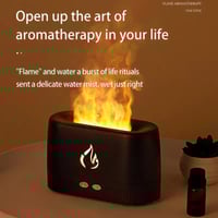 فواحة و مرطب هواء بتأثير ضوء اللهب بسعة 200 مللي و...