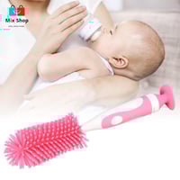 فرشاة سيليكون 2 في 1 و فرشاة نايلون صغيرة لتنظيف ز...