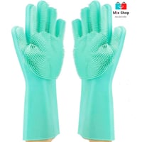 قفازات سيليكون للتنظيف غير قابلة للانزلاق، متعددة...