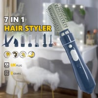 مجفف الشعر 7 ×1 بقوة 800 واط وسرعات متنوعة لتجفيف...