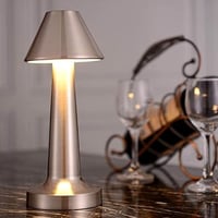 مصباح طاولة LED بمستشعر لمس، قابل لإعادة الشحن، لل...