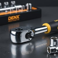 طقم مفاتيح سوكيت DENX DX2586 من كروم الفاناديوم ال...