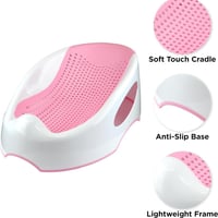 حوض استحمام للأطفال مانع للانزلاق مع مسند رأس مائل...