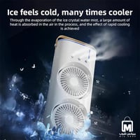 مروحة رذاذ مزدوجة 2 في 1 DENX DX2608 بدوران 90° وت...