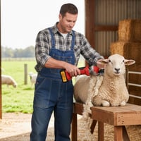 مقص حيوانات كهربائي DENX DX3325 لاسلكي بقوة عالية...