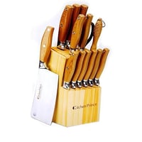 طقم سكاكين مطبخ مكون من 15 قطعة من Kitchen Prince