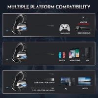 سماعات الألعاب ONIKUMA K5 مع ميكروفون و إلغاء الضو...