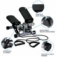 جهاز تمارين اللياقة البدنية للسلالم، مع أربطة مقاو...