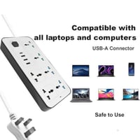 توصيلة POWERMAX MX53 الكهربائية مع 6 مقابس كهربائي...