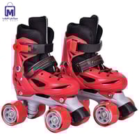 حذاء تزلج 4 عجلات للأطفال قابل للتعديل مع حماية مق...