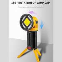 مصباح يدوي COB محمول W5164-3 ذو نطاق طويل وشحن USB...