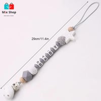 مشبك لهاية للاطفال مصنوع من السيليكون وخالي من ماد...