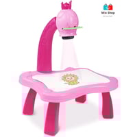طاولة رسم للأطفال مع مصباح LED (بينك)