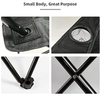 كرسي السفر والتخييم القابل للطي لون أخضر