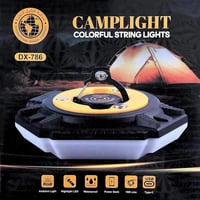 أضواء تخييم RGB بخيط 10 متر مع كشاف LED وباور بانك...