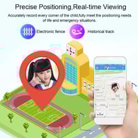 ساعة التتبع الذكية للأطفال مزودة بتقنية تتبع الموق...