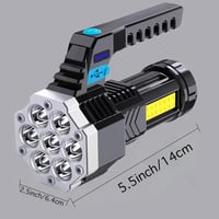 مصباح يدوي فائق السطوع مع 7 مصابيح LED و 4 أوضاع ل...