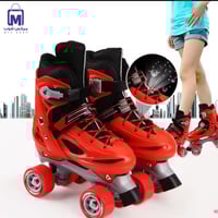 حذاء تزلج 4 عجلات للأطفال قابل للتعديل مع حماية مق...