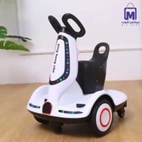 سكوتر كهربائي ذكي للأطفال مع ريموت اللون (أبيض) مع...