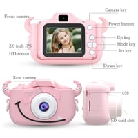 كاميرا أطفال رقمية مع حافظة سيليكون وألعاب ممتعة و...